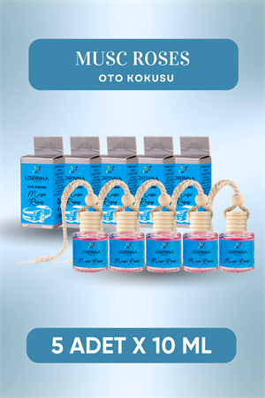 Musc Roses Parfümlü Oto Kokusu 5x10 ml