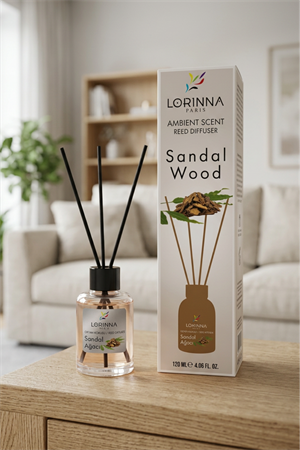 Sandal Wood Bambu Çubuklu 120 ml Oda Kokusu 