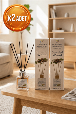 Sandal Wood Çubuklu Oda Kokusu Seti 2x50 ml