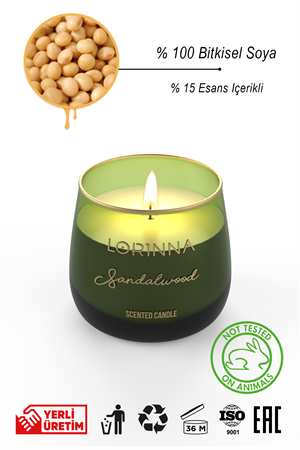 Sandal Wood Kokulu Mum 160 gr.