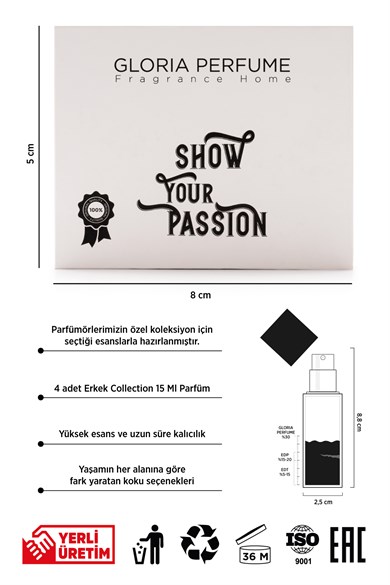 Show Your Passion Erkek Parfüm Seti Edp 60 ml