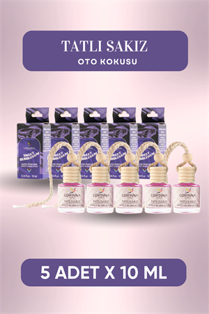 Tatlı Sakız Oto Kokusu 5x10 ml