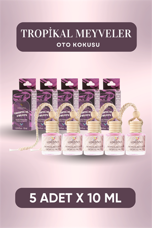 Tropikal Meyveler Oto Kokusu 5x10 ml