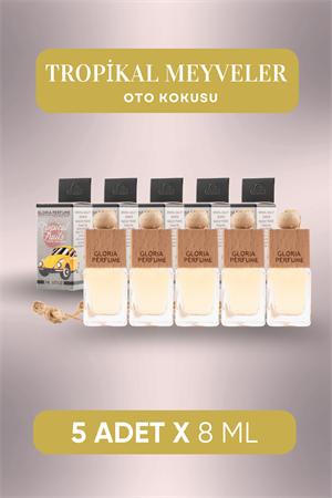 Tropikal Meyveler Oto Kokusu 5x8 ml