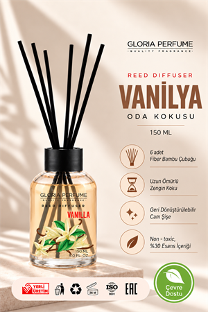 Vanilla Bambu Çubuklu Oda Kokusu 150 ml