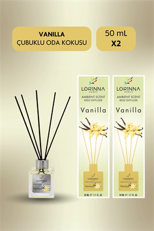 Vanilla Çubuklu Oda Kokusu Seti 2x50 ml