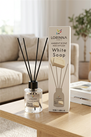 White Soap Bambu Çubuklu 120 ml Oda Kokusu 