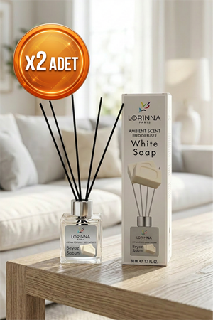 White Soap Çubuklu Oda Kokusu Seti 2x50 ml