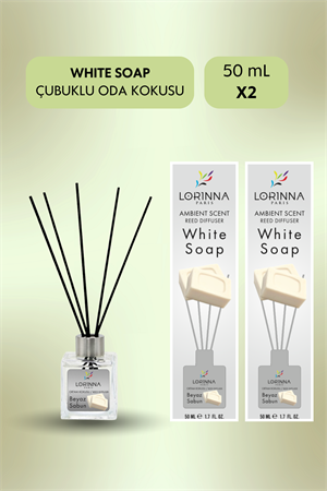 White Soap Çubuklu Oda Kokusu Seti 2x50 ml