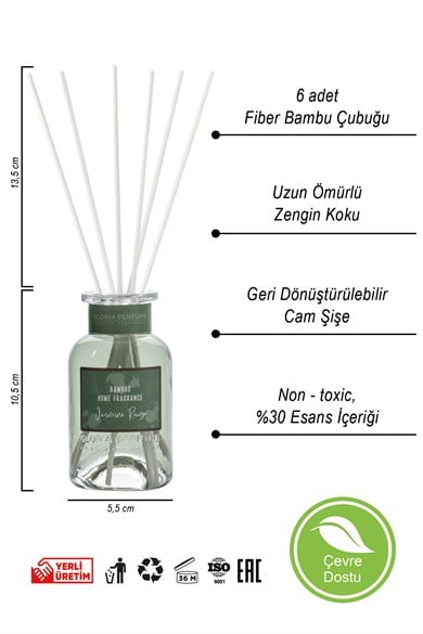 Yasemin & Amber Bambu Çubuklu Oda Kokusu 150 ml