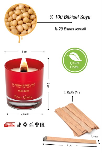 MUSC VANİLLA KOKULU MUM 220 GR.