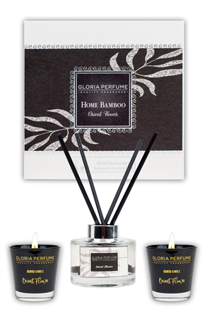 ORIENT FLOWER HOME FRAGRANCE & AROMATIC CANDLE DUO