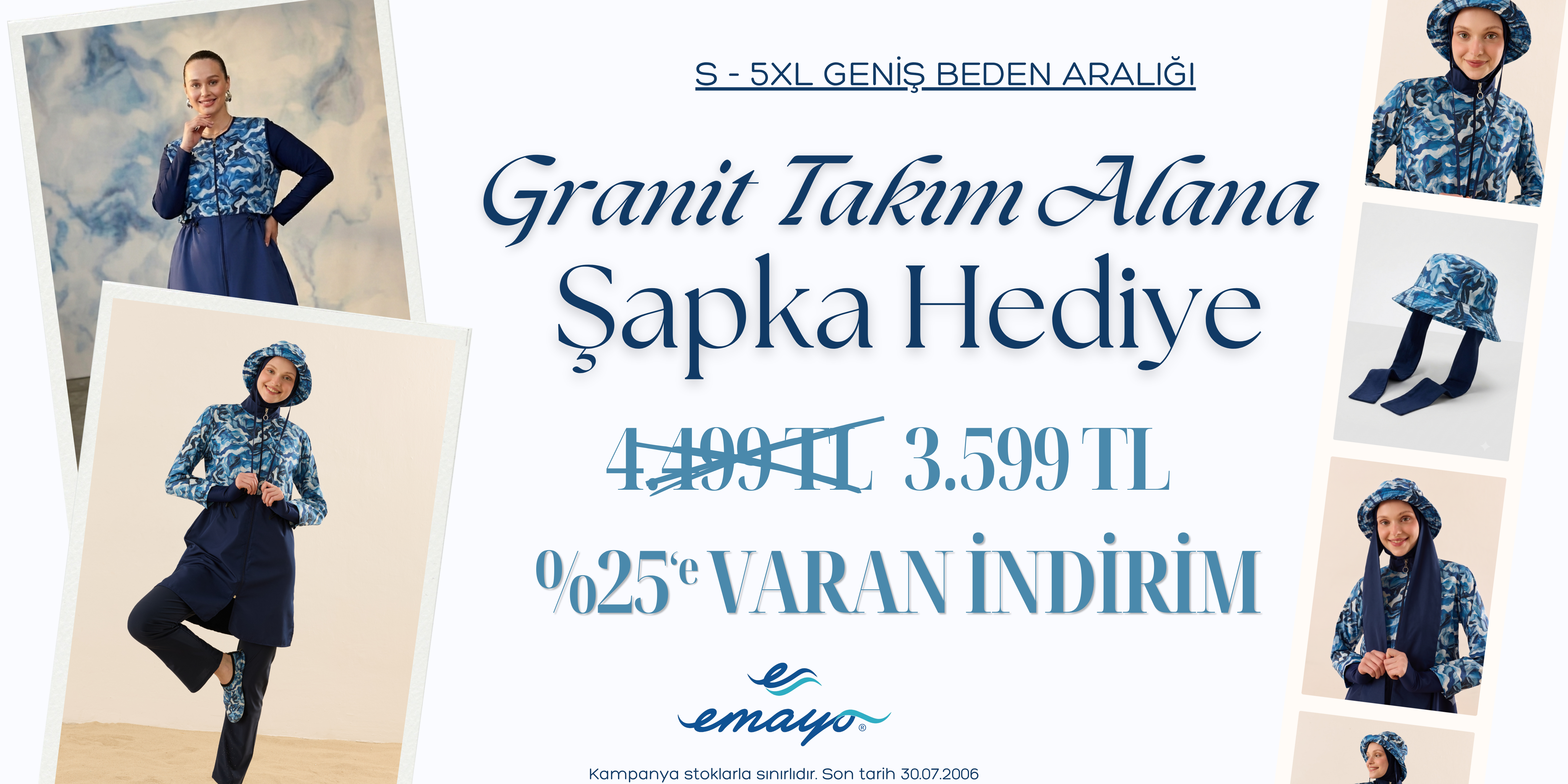 Emayo 2026 Granit Takım Alana Şapka Hediye