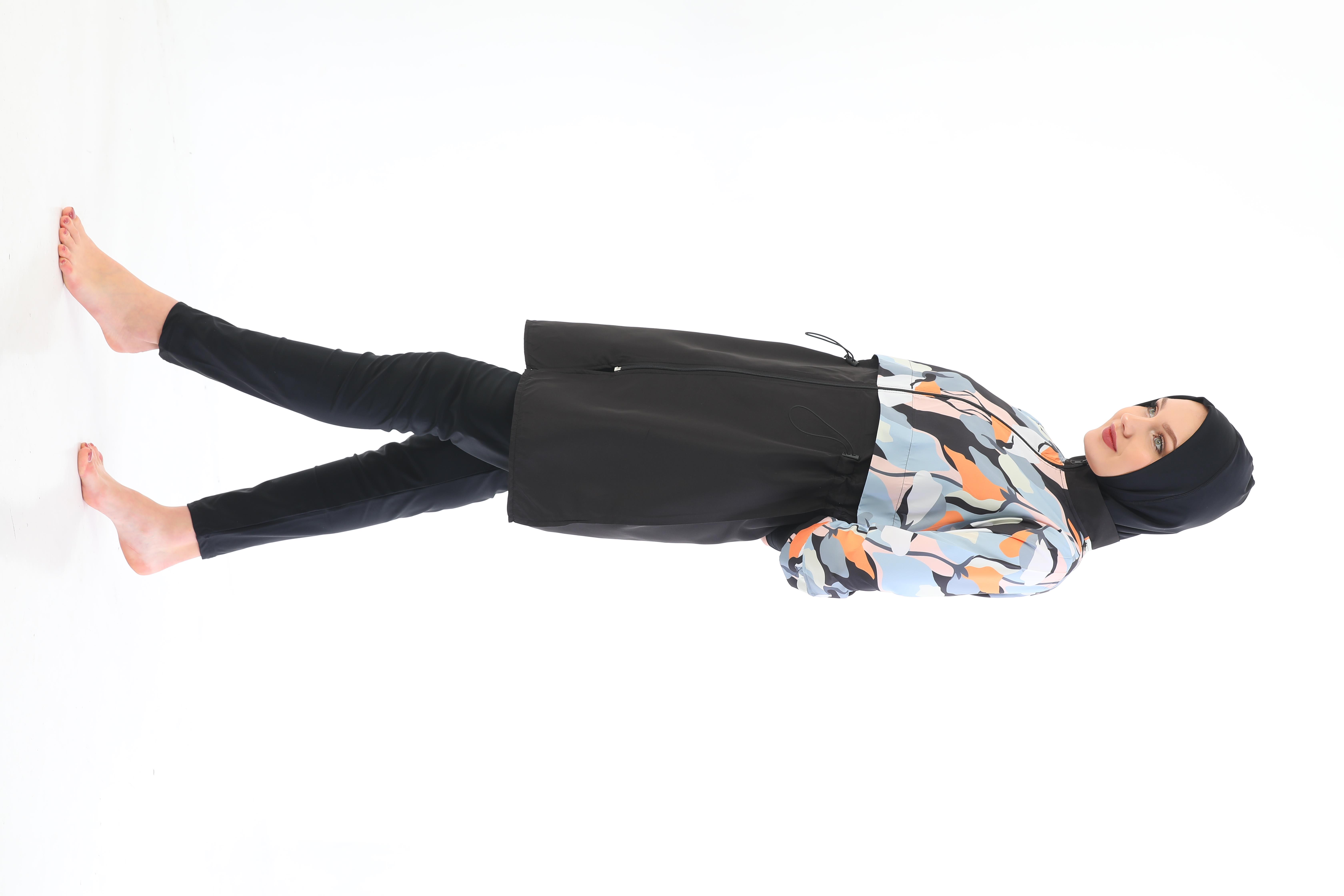 Pera Tam Kapalı Mayo - Çiçek