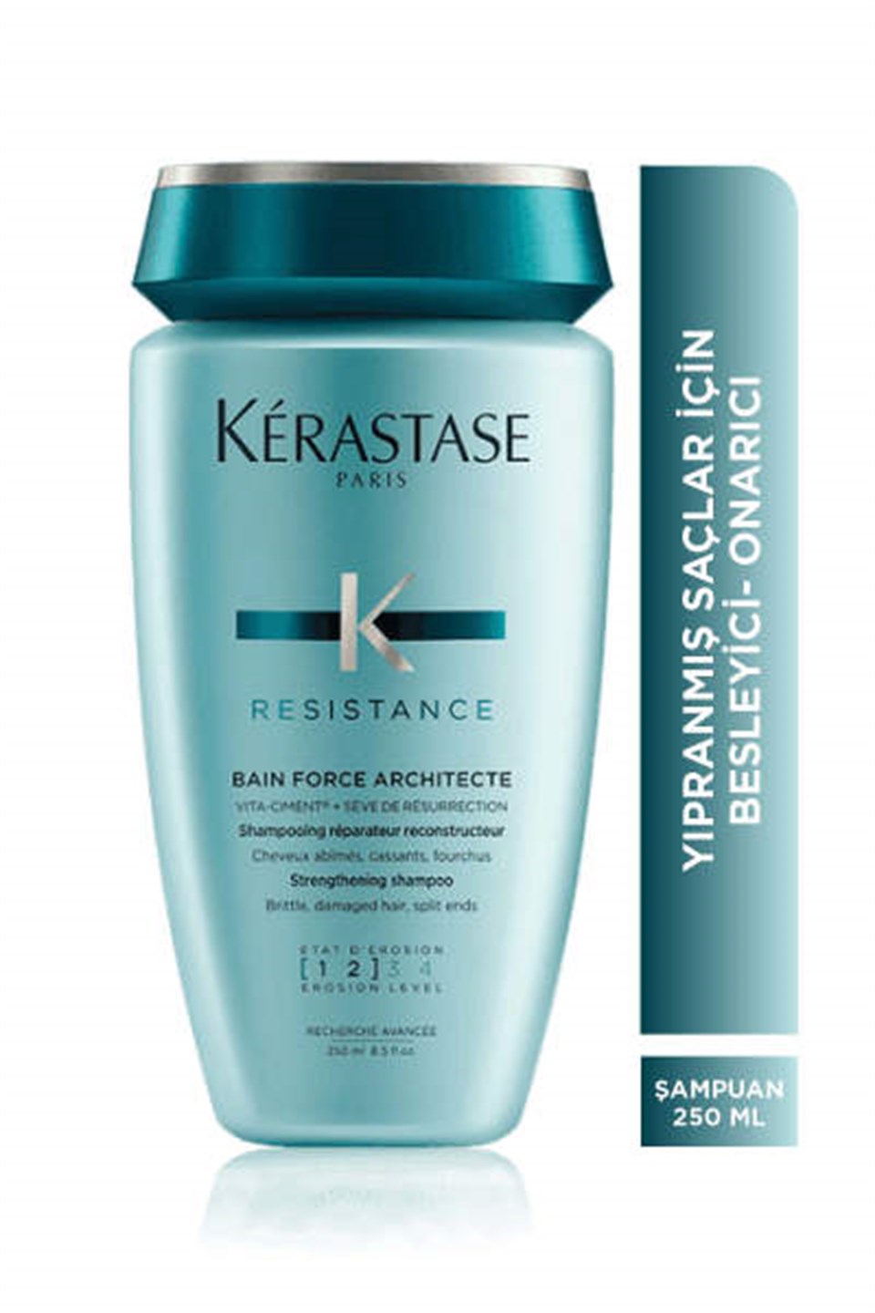 Bain Force Architecte Zayıf ve Yıpranmış Saçlar için Onarıcı Şampuan 250ml Çizgi Shop'da.
