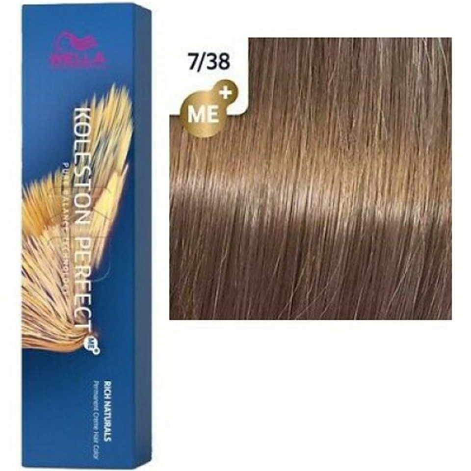 Koleston Perfect Me+ Rich Naturals 7/38 Sarışın Altın Sedef 60ml