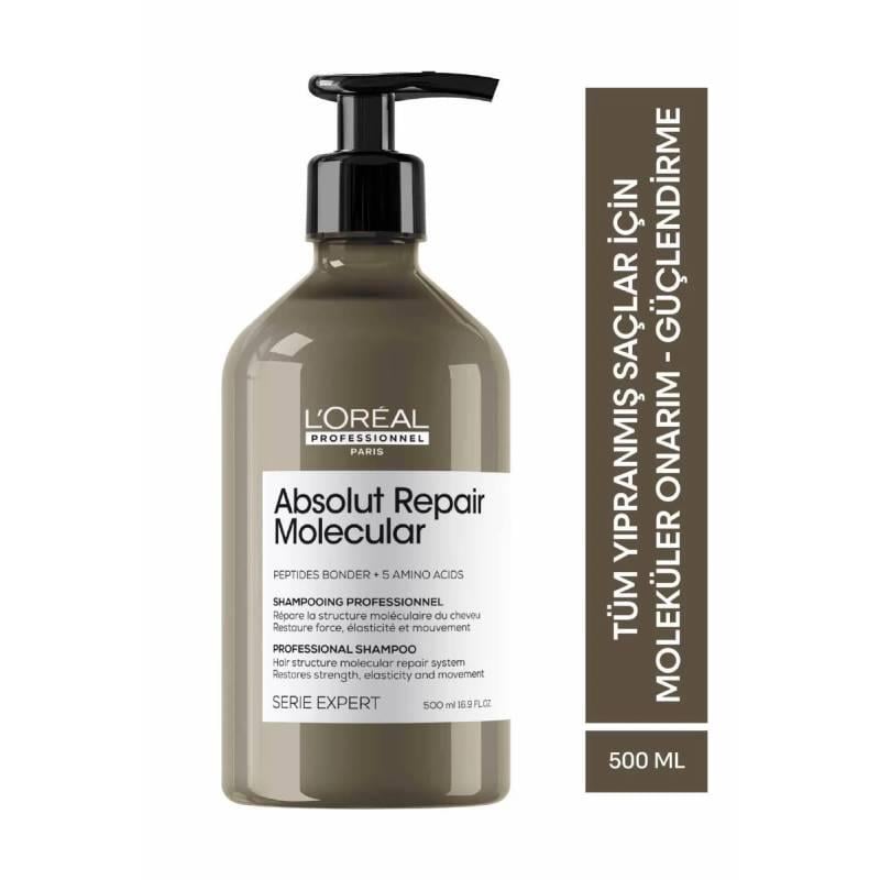Serie Expert Absolut Repair Molecular Tüm Yıpranmış Saçlar İçin Arındırıcı Şampuan 500 ml Çizgi Shop'da.