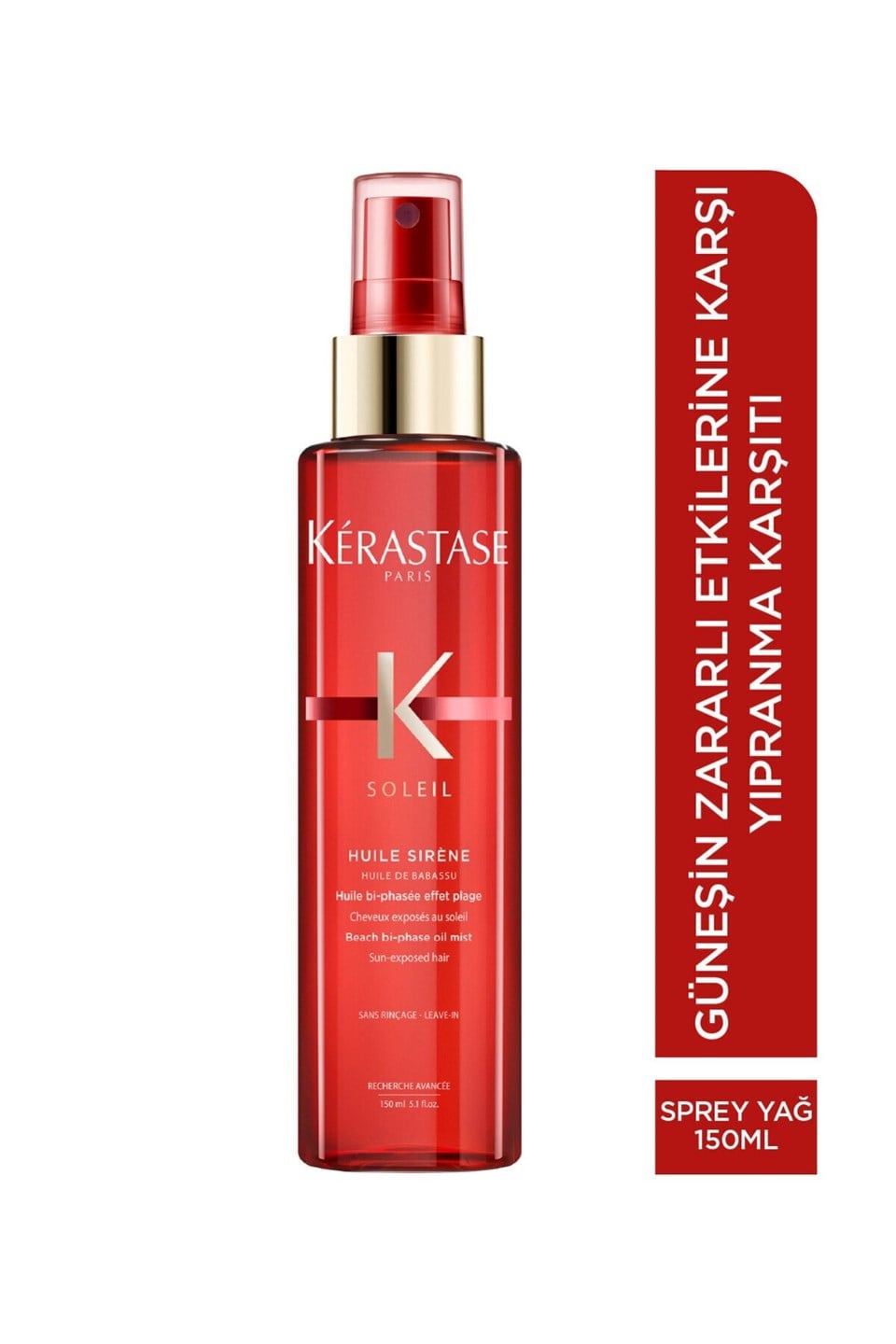 Soleil Huile Sirene Plaj Dalgası Etkili Sprey Yağ 150 ml 3474636695324 Çizgi Shop'da.