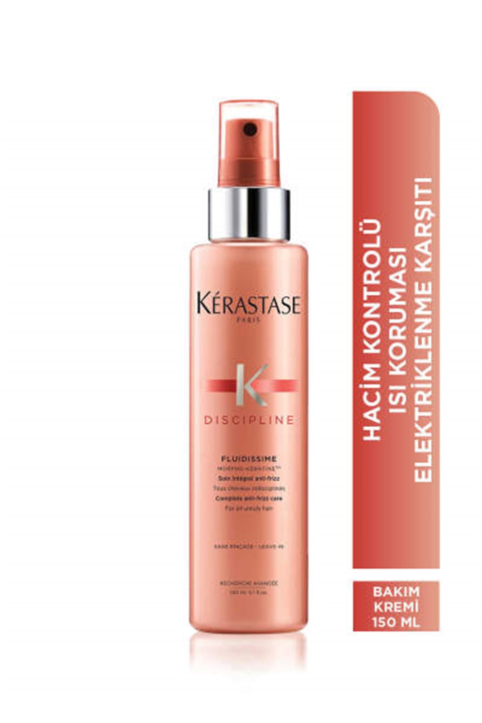 Spray Fluidissime Isıya Karşı Koruyan ve Pürüzsüzlük Veren Elektriklenme Karşıtı Sprey 150ml Çizgi Shop'da.