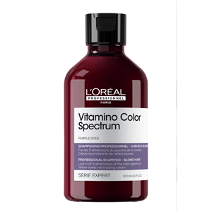 Vitamino Color Spectrum Sarı Saçlar İçin Sarı Tonlarını Nötralize Edici Mor Şampuan 300 ml Çizgi Shop'da.