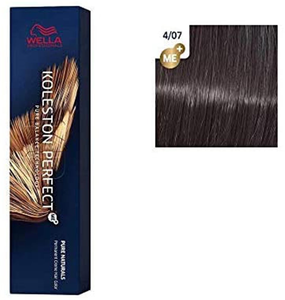 Koleston Perfect Me+ Pure Naturals 4/07 Medium Brown/natural Brown 60ml