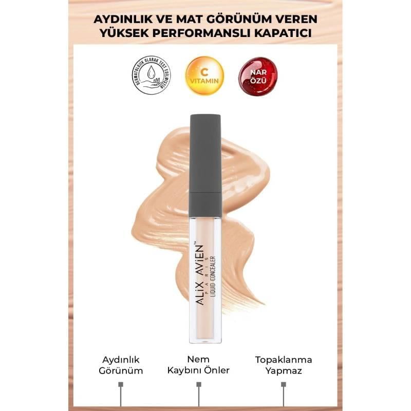 Likit Göz Altı Kapatıcısı - Açık Ten Soğuk Cilt Alt Tonu - Liquid Concealer 103 Creamy Beige Çizgi Shop'da.