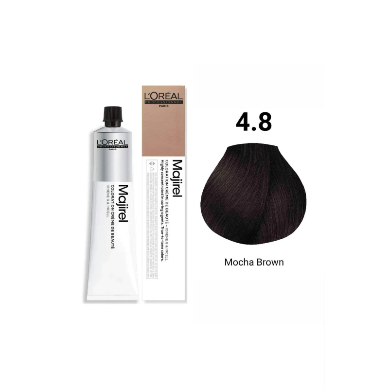 Majirel Saç Boyası 4,8 Moka Kahve 60 ml-YENİ AMBALAJ Çizgi Shop'da.