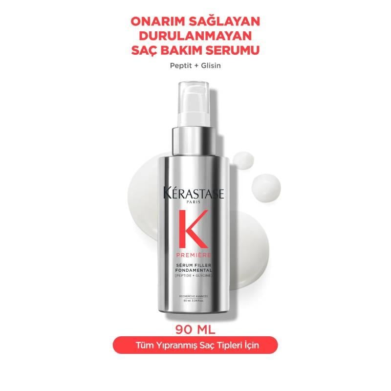 Premiere Serum Filler Fondamental Elektriklenme Karşıtı Onarım Sağlayan Saç Serumu 90 ml Çizgi Shop'da.