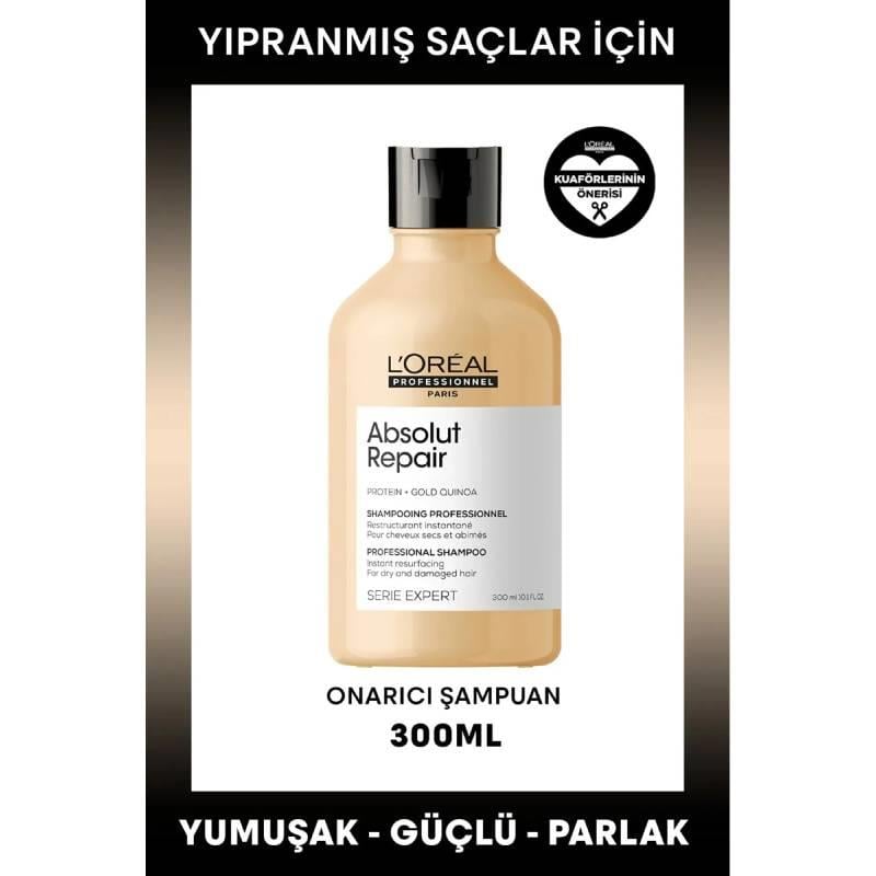 Serie Expert Absolut Repair Yıpranmış Saçlar Için Onarıcı Şampuan 300ml Çizgi Shop'da.