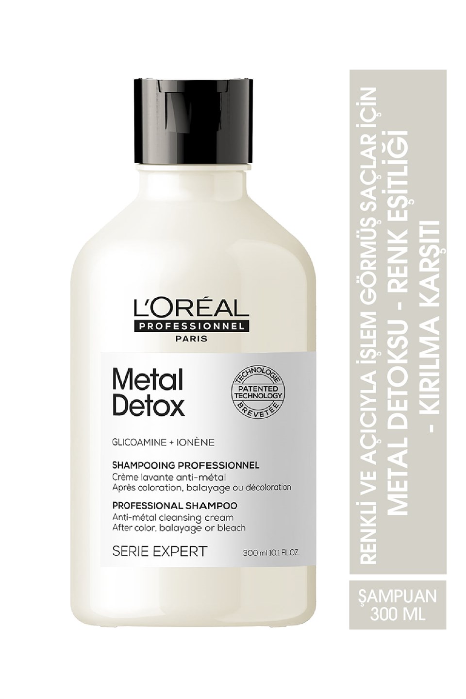Serie Expert Metal Detox Renkli Ve Açıcı Ile Işlem Görmüş Saçlar Için Metal Karşıtı Arındırıcı Şampu