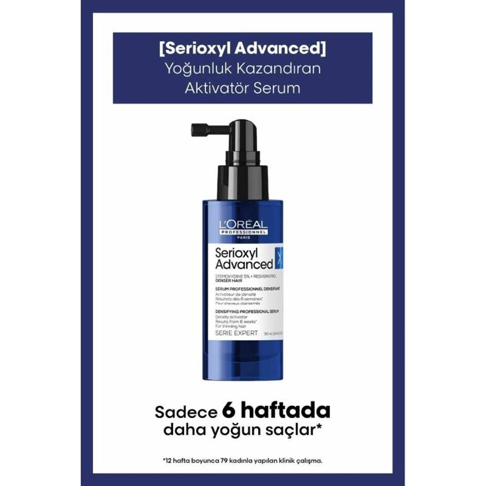 Serie Expert Serioxyl Advanced Incelmiş Saç Telleri Için Yoğunluk Kazandıran Serum 90 Ml Çizgi Shop'da.