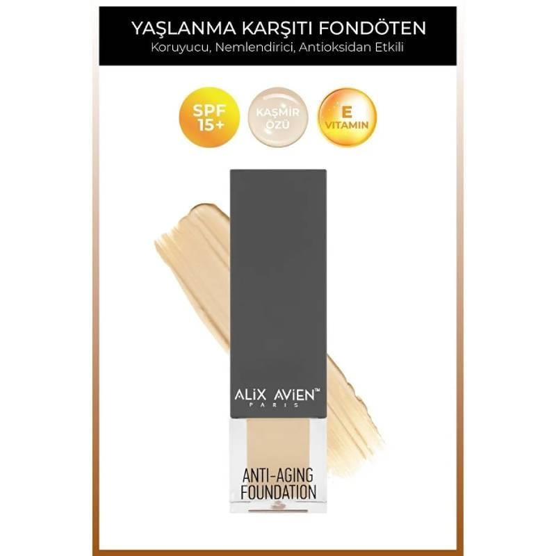 Yaşlanma Karşıtı Vitamin Içeren Nemlendirici Spf15 Fondöten - Anti Aging Foundation 505 Warm Peach Çizgi Shop'da.
