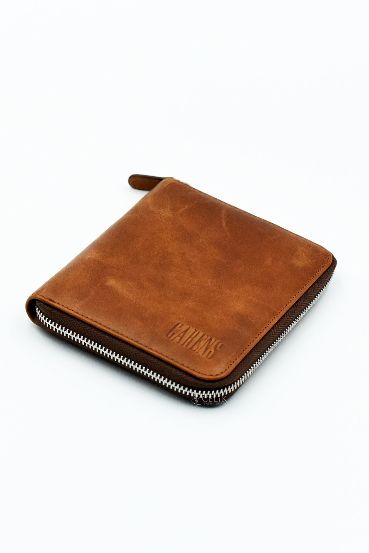 Carens Crazy Taba Hakiki Deri 6 Lı Kalem Çantası