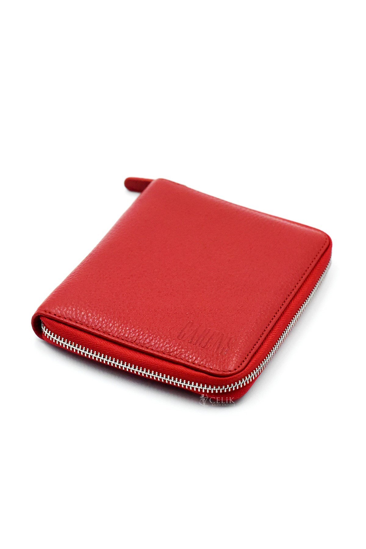 Carens Kırmızı Hakiki Deri 6 Lı Kalem Çantası