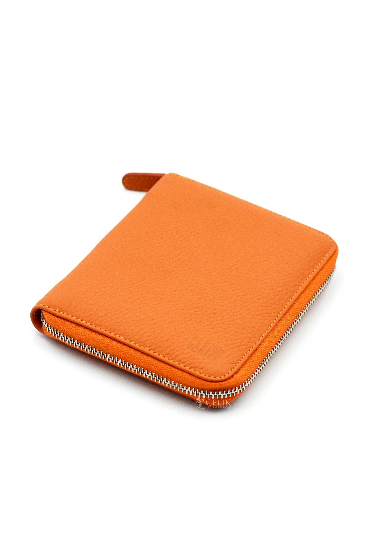 Carens Turuncu Hakiki Deri 6 Lı Kalem Çantası