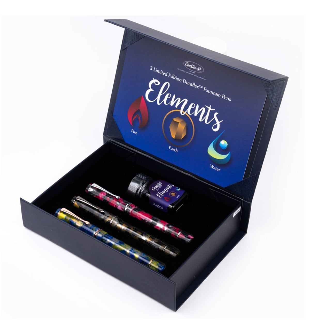 Conklin Duraflex Elements Limited Edition 3'lü Flex Uç Dolma Kalem Seti