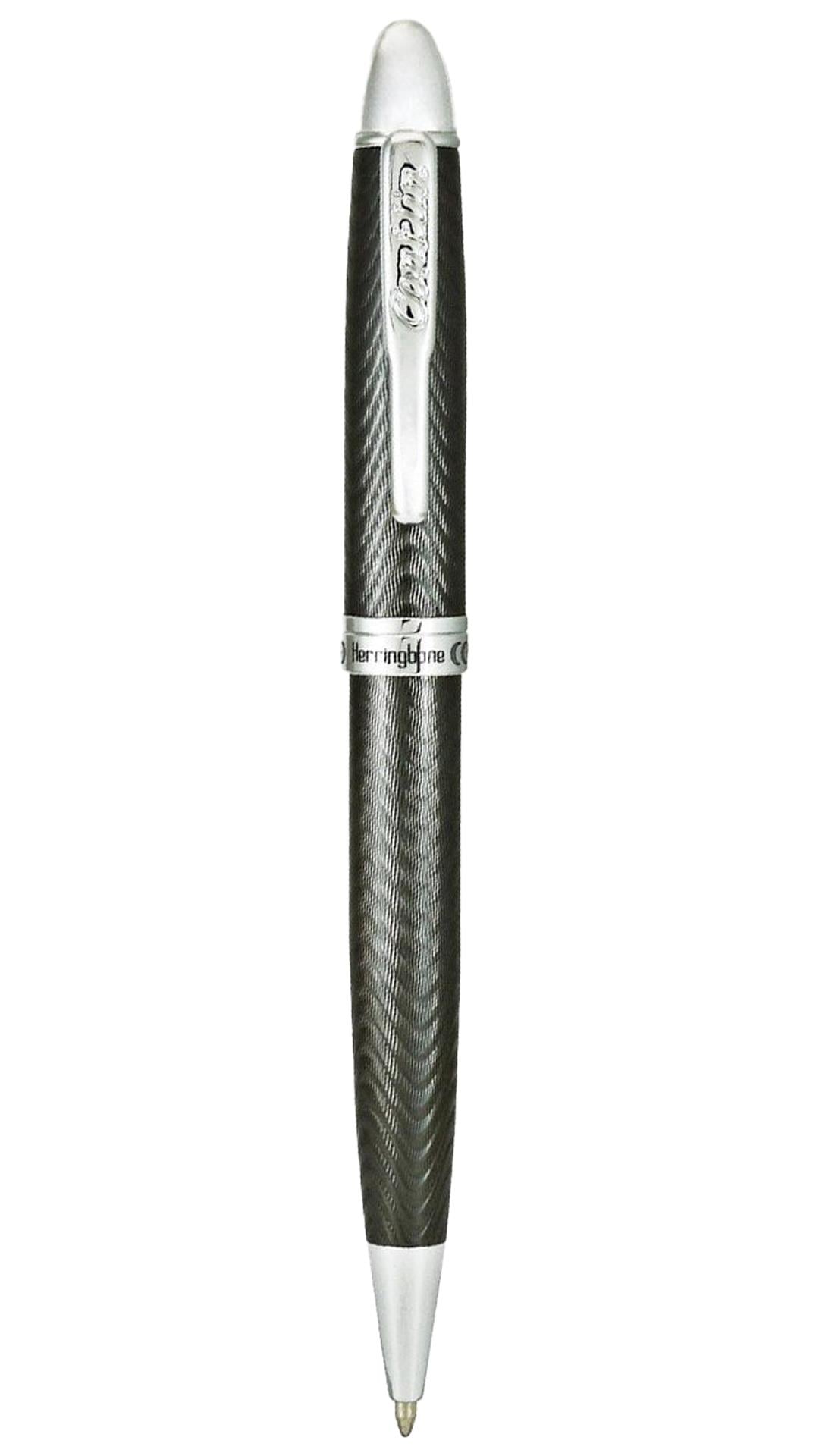 Conklin Herringbone Gun Metal Tükenmez Kalem