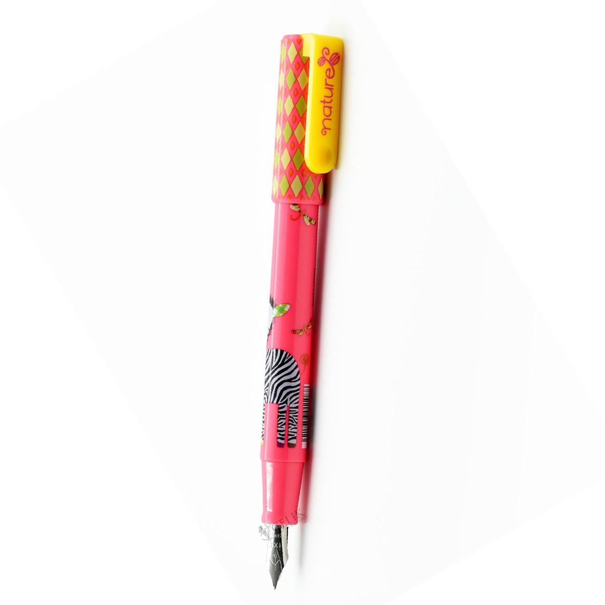 Inoxcrom Nature Jungle Serisi Zebra Figürlü Pembe Dolma Kalem