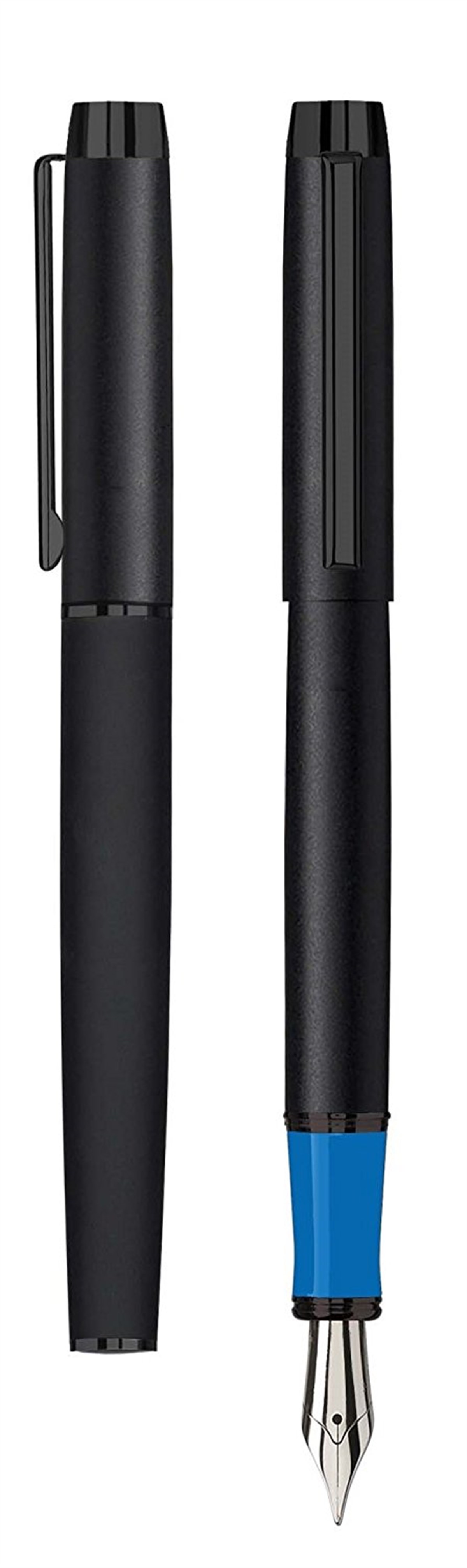 Inoxcrom Noir Serisi Blue Matt Dolma Kalem