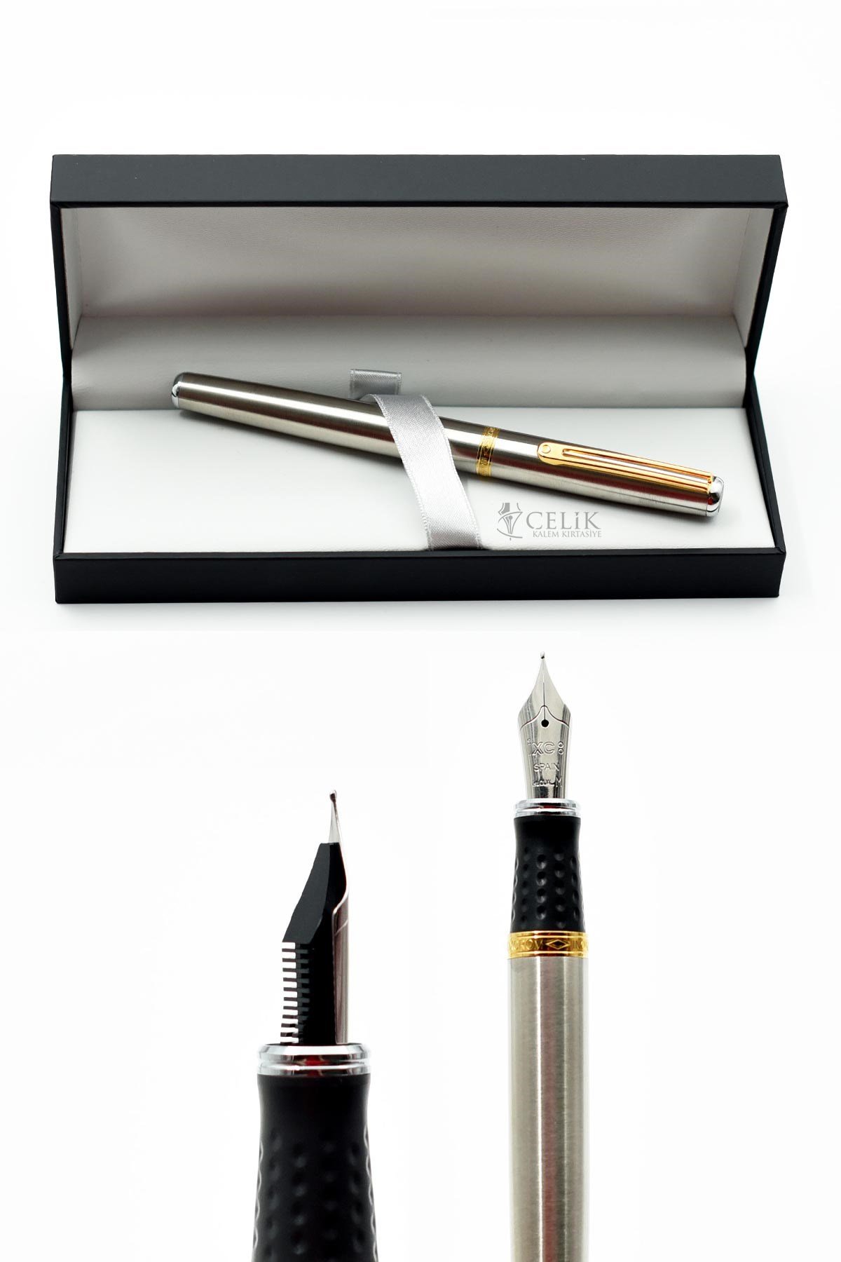 Inoxcrom Wall Street Serisi Elegance Steel Gold Dolma Kalem