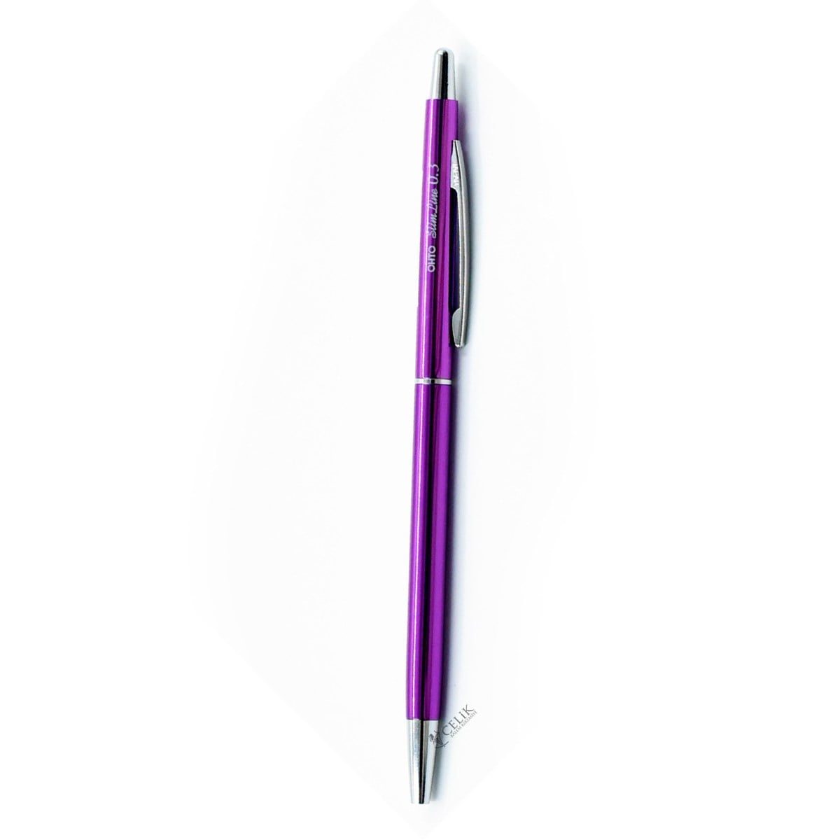 Ohto Slim Line Serisi NBP-5B3 Metalik Mor Tükenmez Kalem 0.3