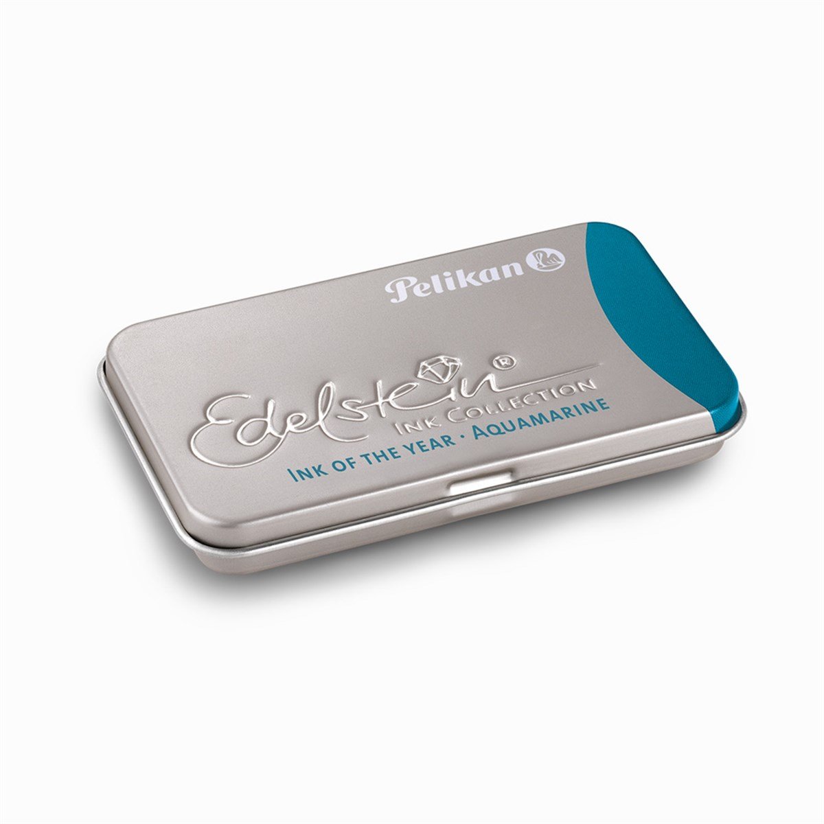Pelikan Edelstein 6'lı Metal Kutulu Uzun Kartuş Aquamarine