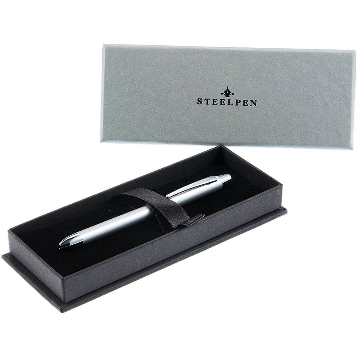 Steelpen 430-6 3 Fonksiyonlu Tükenmez Kalem Mat Gümüş