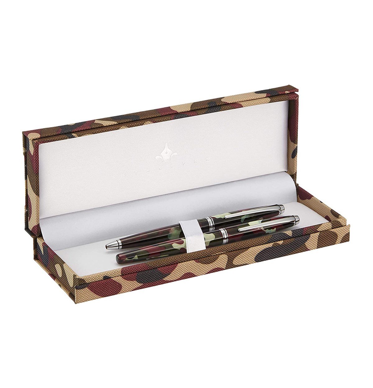 Steelpen 669 Kamuflaj Dolma Kalem+Tükenmez Kalem