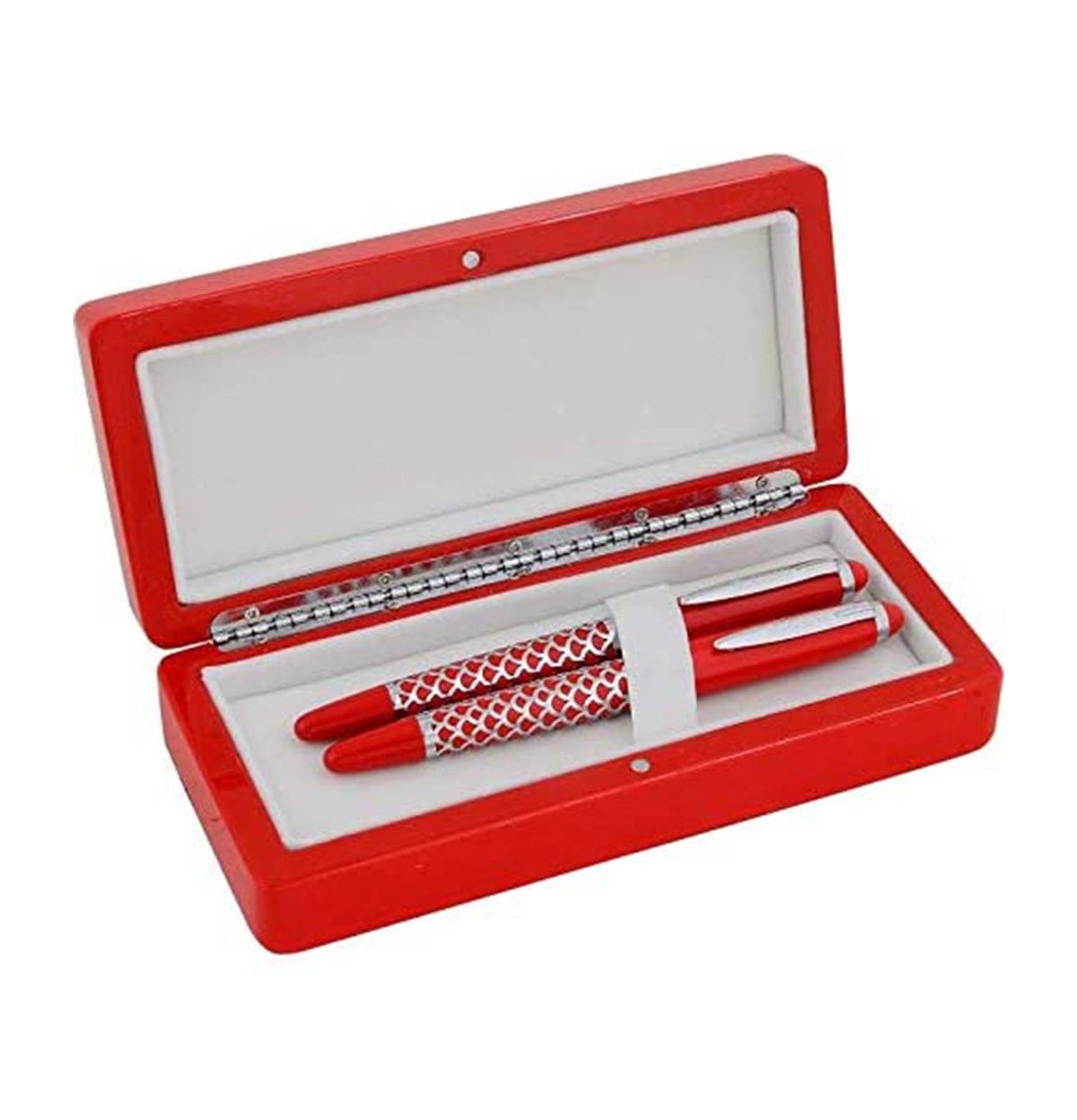 Steelpen Duke Serisi M01 Words Kırmızı Dolma Kalem+Roller Kalem