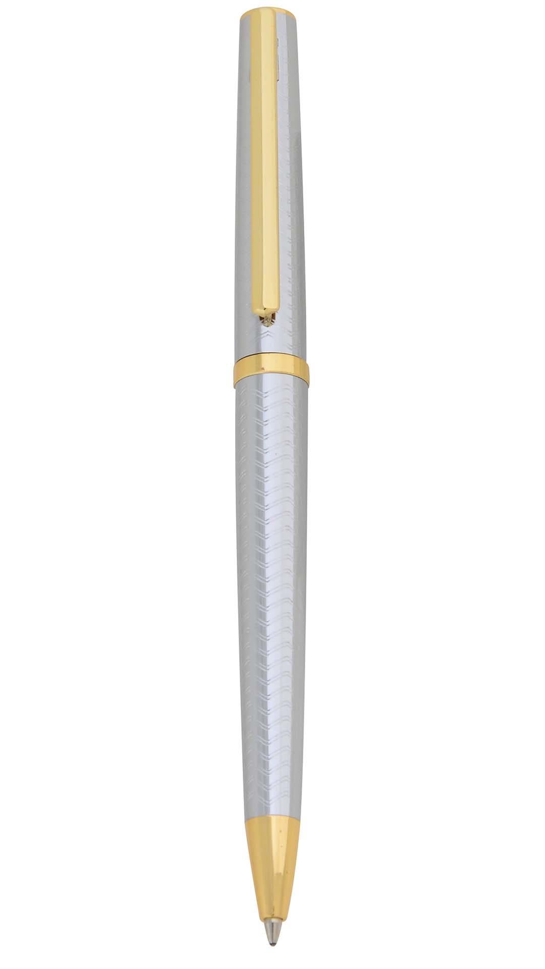 Steelpen Slim Serisi 8131 Krom Gold Tükenmez Kalem