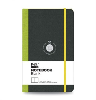 Flex Book 05 Esnek Notebook 13x21 Açık Yeşil Şerit Çizgisiz 192 Sayfa 85gr