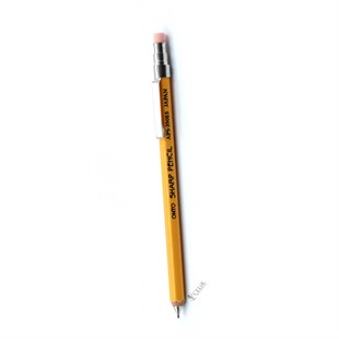 Ohto Wooden Serisi APS-350ES Klipsli 0.5 Sarı Mini Versatil Kalem