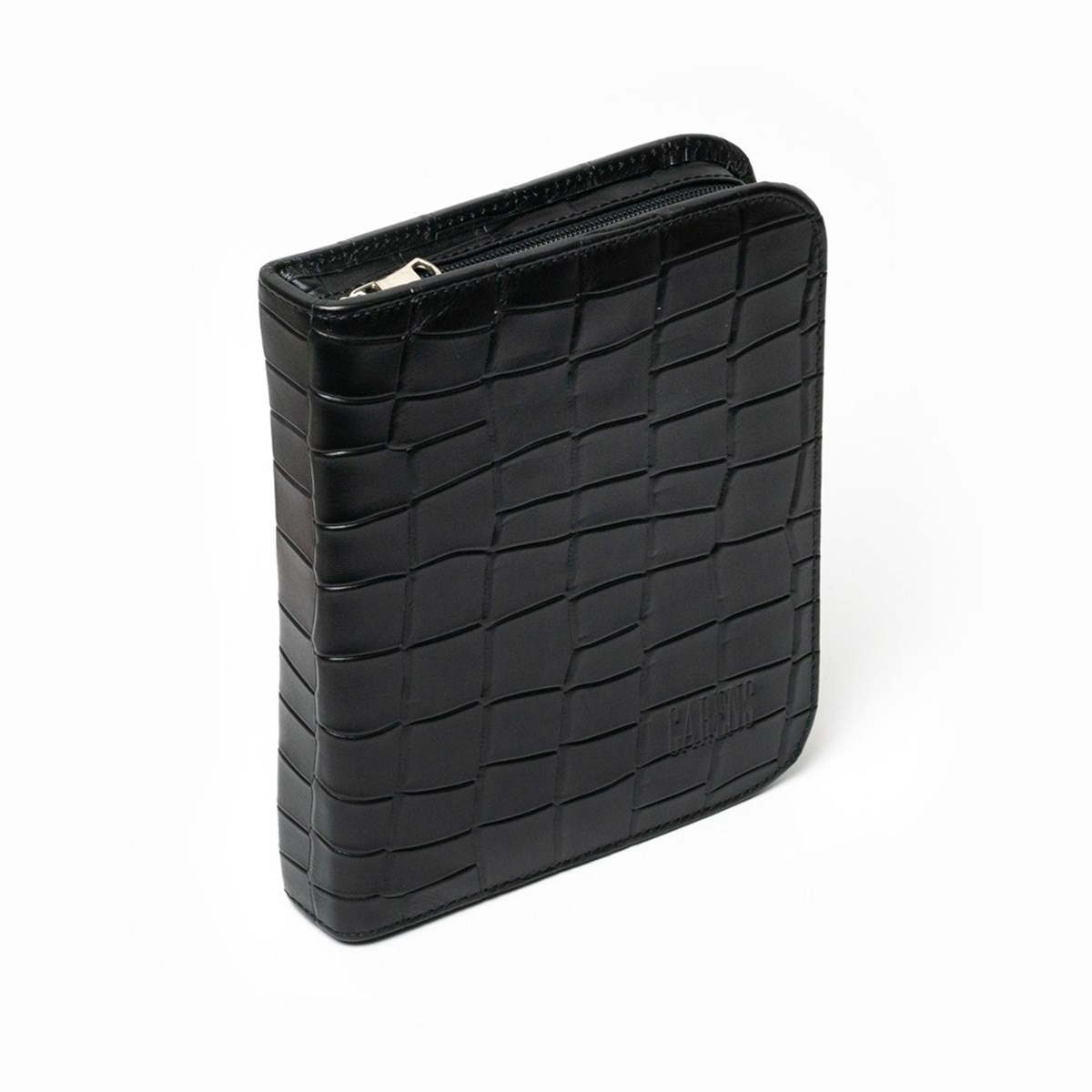 Carens Kroko Siyah 20 Li Hakiki Deri Kalem Çantası