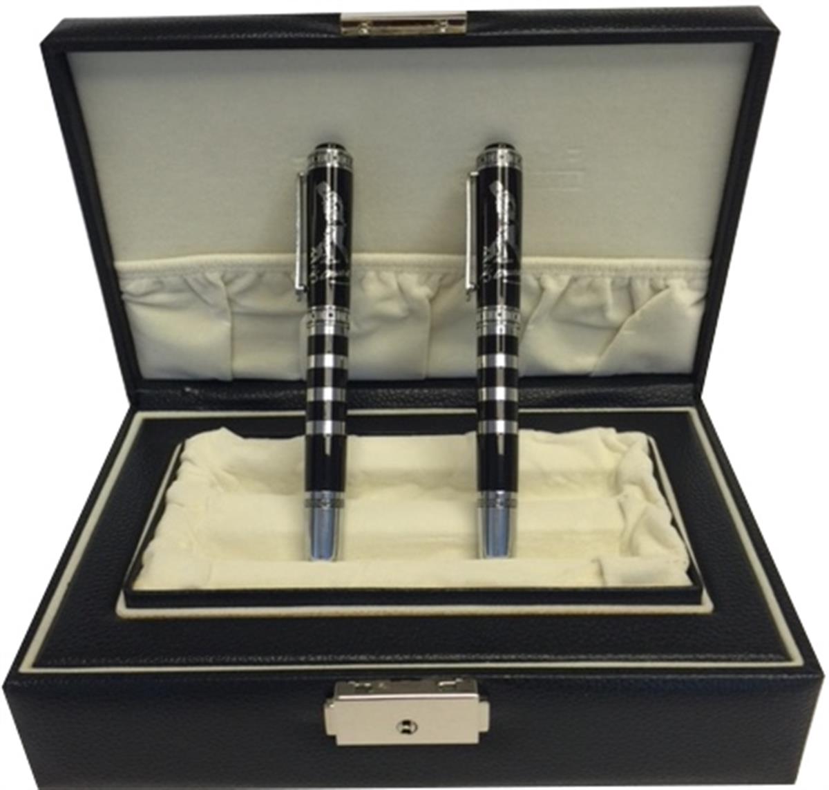 Clkpen ZPÖ01 Atatürk Silüetli Dolma Kalem+Roller Kalem Gümüş